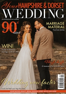 Cover of the January/February 2022 issue of Your Hampshire & Dorset Wedding magazine