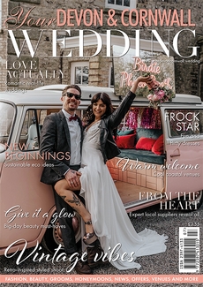 Cover of the July/August 2022 issue of Your Devon & Cornwall Wedding magazine