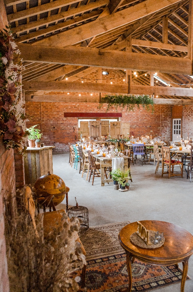 Barn venue styled by Birdcages and Dragonflies
