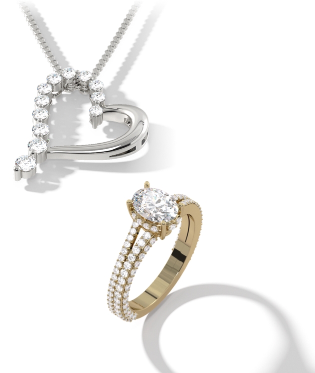 Diamond bridal jewellery from Diamonds Factory at Hatton Garden