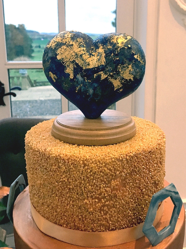 Sticky Sponge Cake Studio's sculpted chocolate hearts 