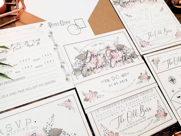 Check out this beautiful stationery by Above the Clouds Wedding Stationery 