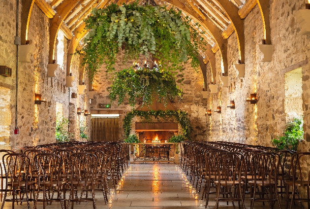 The breathtaking ceremony space at Healey Barn 