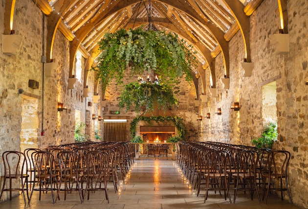 The ceremony space at Healey Barn