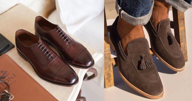 Park Avenue Cap-Toe Oxford and Lucca Tassel Loafer