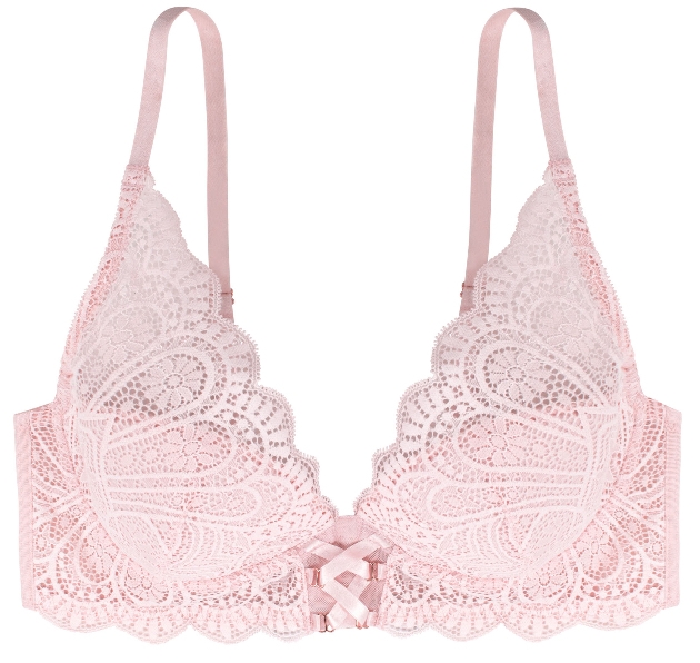 Pink bra from La Redoute's romantic Valentine's Day lingerie collection